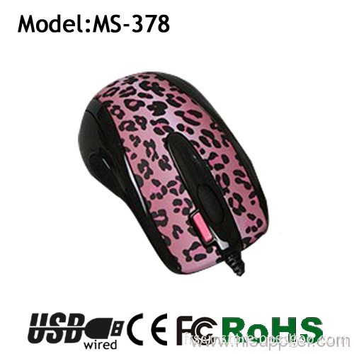 Special Design Leopard Printing With Web-key Mouse For Women